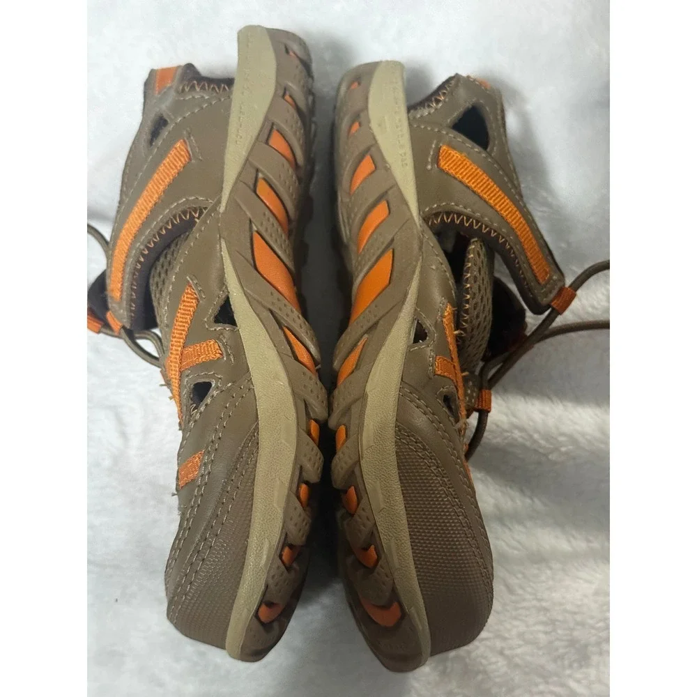 Merrell Waterpro Skip Kids Hiking Sandals Otter Burnt Orange Size 12 J36833Y